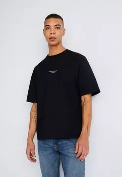 Базовая футболка Jorsantorini Tee Crew Neck Jack & Jones, черная
