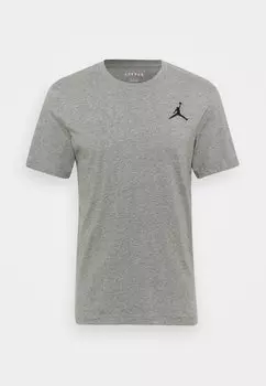 Базовая футболка Jumpman Crew Jordan, цвет carbon heather/black