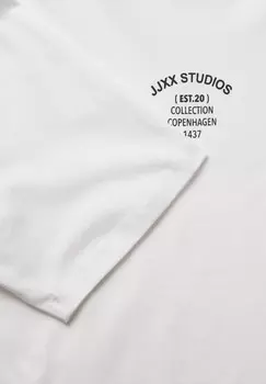 Базовая футболка JXALVA LOOSE PRINT TEE JJXX, белый