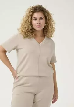 Базовая футболка Kaffe Curve, песочный