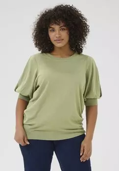 Базовая футболка Kaffe Curve, зеленый
