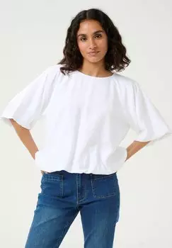 Базовая футболка KAFFE KAGABBY BLOUSE - Blouse, белый