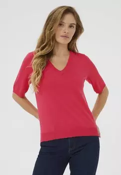 Базовая футболка KALIZZA V-NECK Kaffe, красный