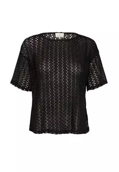 Базовая футболка Kalykke Kaffe, черный глубокий