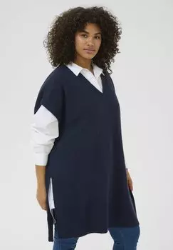 Базовая футболка KCANNETT Kaffe Curve, темно-синий