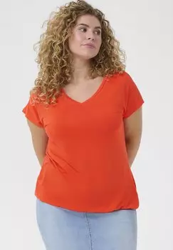 Базовая футболка KCJENA Kaffe Curve, красный