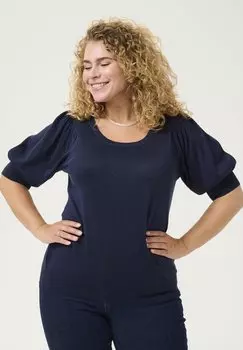 Базовая футболка KCREGITTA Kaffe Curve, темно-синий