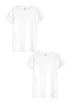 Базовая футболка KIND TO SKIN SHORT SLEEVE 2 PACK Next, цвет white