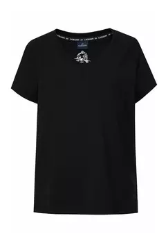 Базовая футболка KLEINER KNOTEN V-AUSSCHNITT HALBARM LAURASN, черный