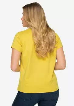 Базовая футболка KLEINER KNOTEN V-AUSSCHNITT HALBARM LAURASN, желтый
