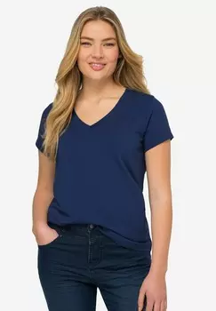 Базовая футболка KLEINER KNOTEN V-AUSSCHNITT HALBARM LAURASN, синий