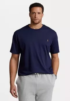 Базовая футболка КОРОТКИЙ РУКАВ Polo Ralph Lauren Big & Tall, изысканный темно-синий цвет