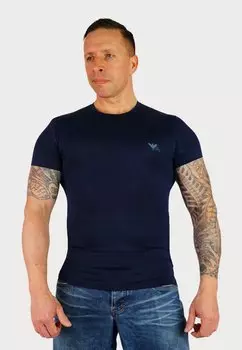 Базовая футболка KURZARM 2 PACK Emporio Armani, синий