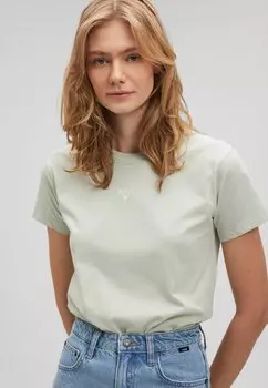 Базовая футболка KURZARM Mavi, зеленый