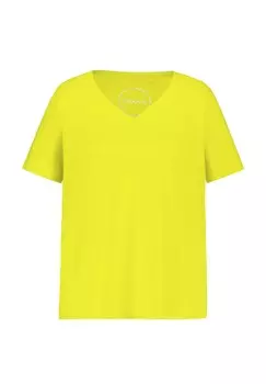 Базовая футболка KURZARM RUNDHALS V-SHIRT Samoon, светло-зеленый