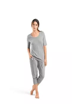 Базовая футболка KURZARM YOGA Hanro, цвет Mottled Grey