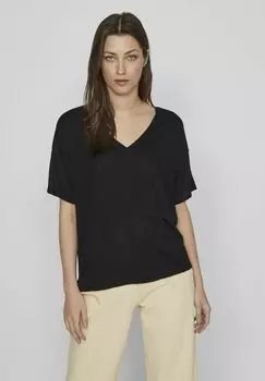 Базовая футболка KURZRMELIGES VILA, черный