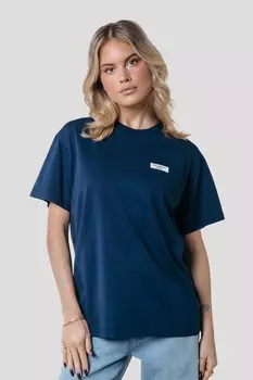 Базовая футболка LABEL LOOSE FIT TEE Colourful Rebel, темно-синий
