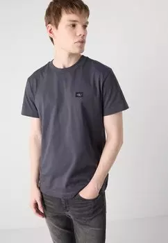 Базовая футболка LABEL REGULAR TEE Calvin Klein Jeans, темно-серый