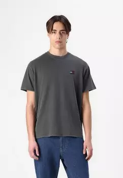 Базовая футболка LABEL TEE Tommy Jeans, черный