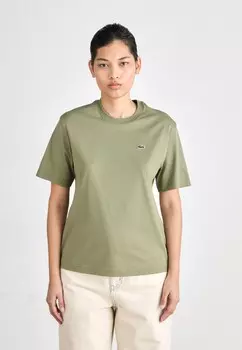 Базовая футболка Lacoste, хаки