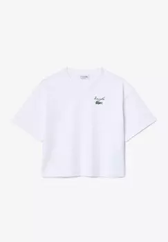 Базовая футболка Lacoste, слоновая кость