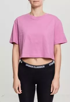 Базовая футболка Ladies Short Oversized Tee Urban Classics, цвет coolpink