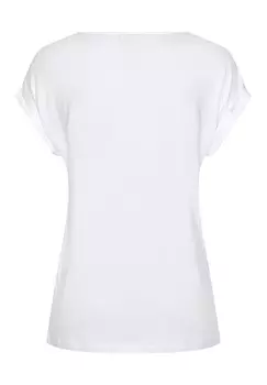 Базовая футболка LASCANA, белый