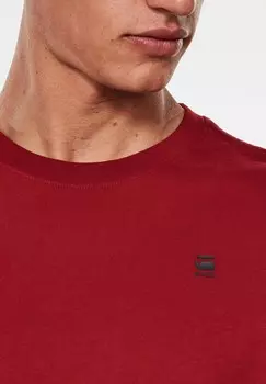 Базовая футболка LASH ROUND SHORT SLEEVE G-STAR, красный