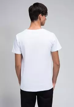 Базовая футболка LEATHER IMITATION POCKET Urban Classics, белый