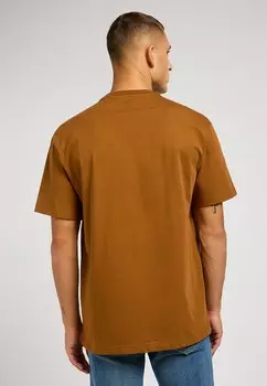 Базовая футболка Lee, светло-коричневый