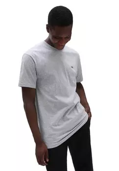 Базовая футболка Left Chest Logo Tee Vans, цвет athletic heather/black