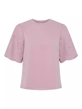 Базовая футболка LEX SLEEVES YAS, сиреневый