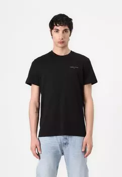 Базовая футболка LINEAR CHEST TEE Tommy Jeans, черный