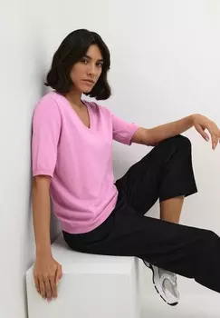 Базовая футболка LIZZA V-NECK Kaffe, розовый