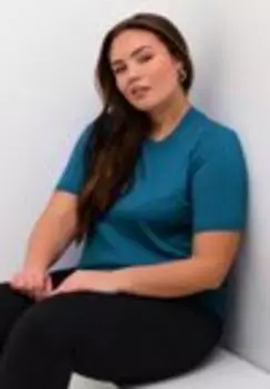 Базовая Футболка LIZZY Kaffe Curve, синий