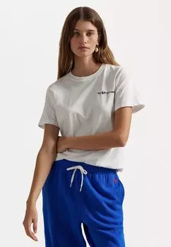 Базовая футболка LOGO COTTON JERSEY CREWNECK TEE Polo Ralph Lauren, белый