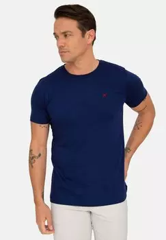 Базовая футболка Logo Detail On The Chest Williot, цвет medival navy