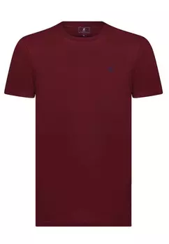 Базовая футболка LOGO DETAIL ON THE CHEST Williot, Бордо