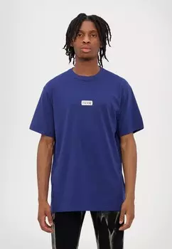 Базовая футболка LOGO PLACKET Versace Jeans Couture, синий