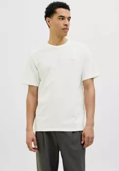 Базовая футболка LOGO RUNDHALS Jack & Jones PREMIUM, кремовый