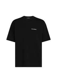 Базовая футболка LOGO TAPE KARL LAGERFELD, черный