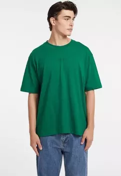 Базовая футболка LOGO TEE Guess Jeans, зеленый