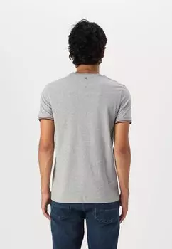 Базовая футболка LOGO TIPPED TEE Tommy Hilfiger, серый