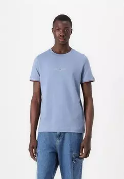 Базовая футболка LOGO TIPPED TEE Tommy Hilfiger, синий