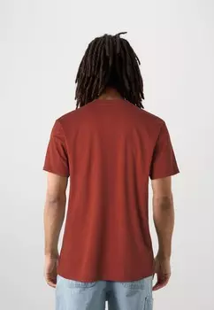 Базовая футболка LOGO UNISEX Quiksilver, коричневый