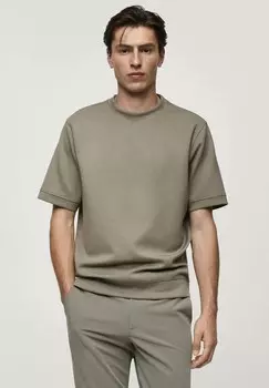 Базовая футболка LONDON Mango, зеленый