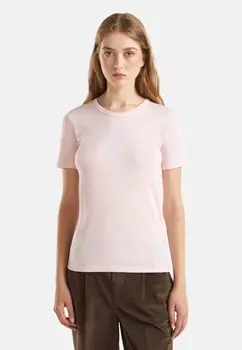 Базовая футболка LONG FIBER United Colors of Benetton, розовый