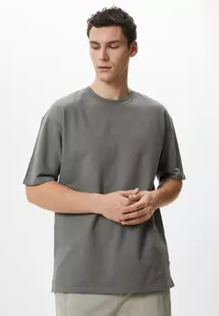 Базовая футболка LOOSE FIT CREW NECK SHORT SLEEVE Koton, хаки
