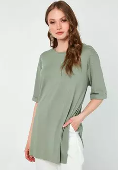 Базовая футболка LOOSE FIT LELA, зеленый